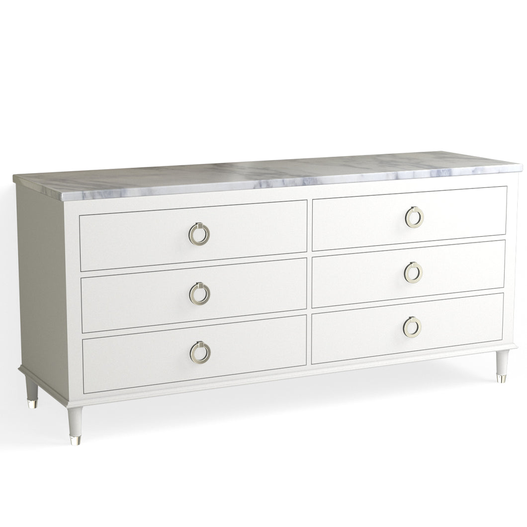 Hayden 6 Drawer Dresser-White The Furniture Guild Hayden 6 Drawer Dresser-White The Furniture Guild