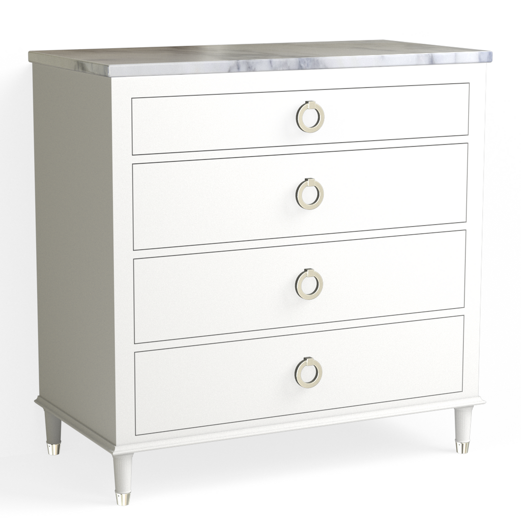 Hayden 4 Drawer Dresser-White
