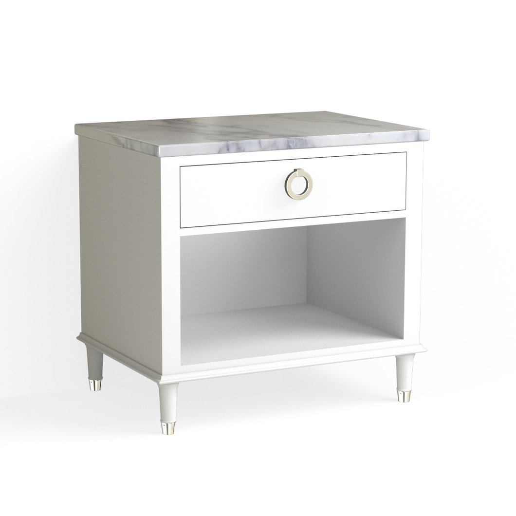 Hayden Open Nightstand-White