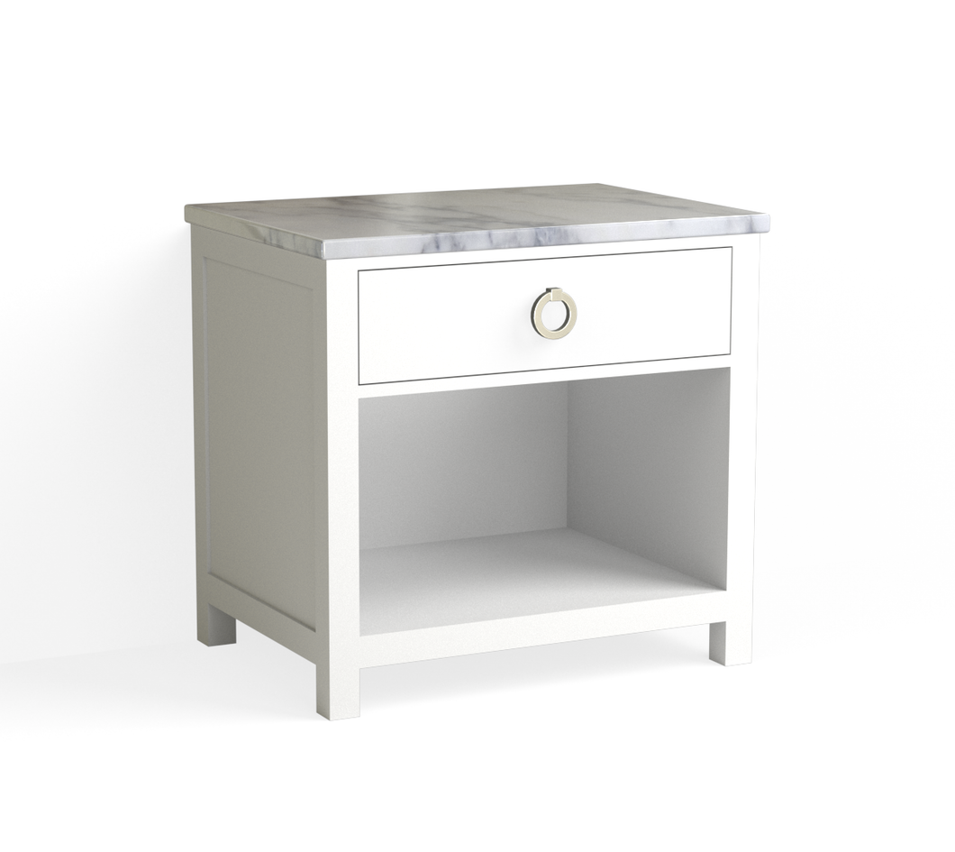 Barrett Open Nightstand-White