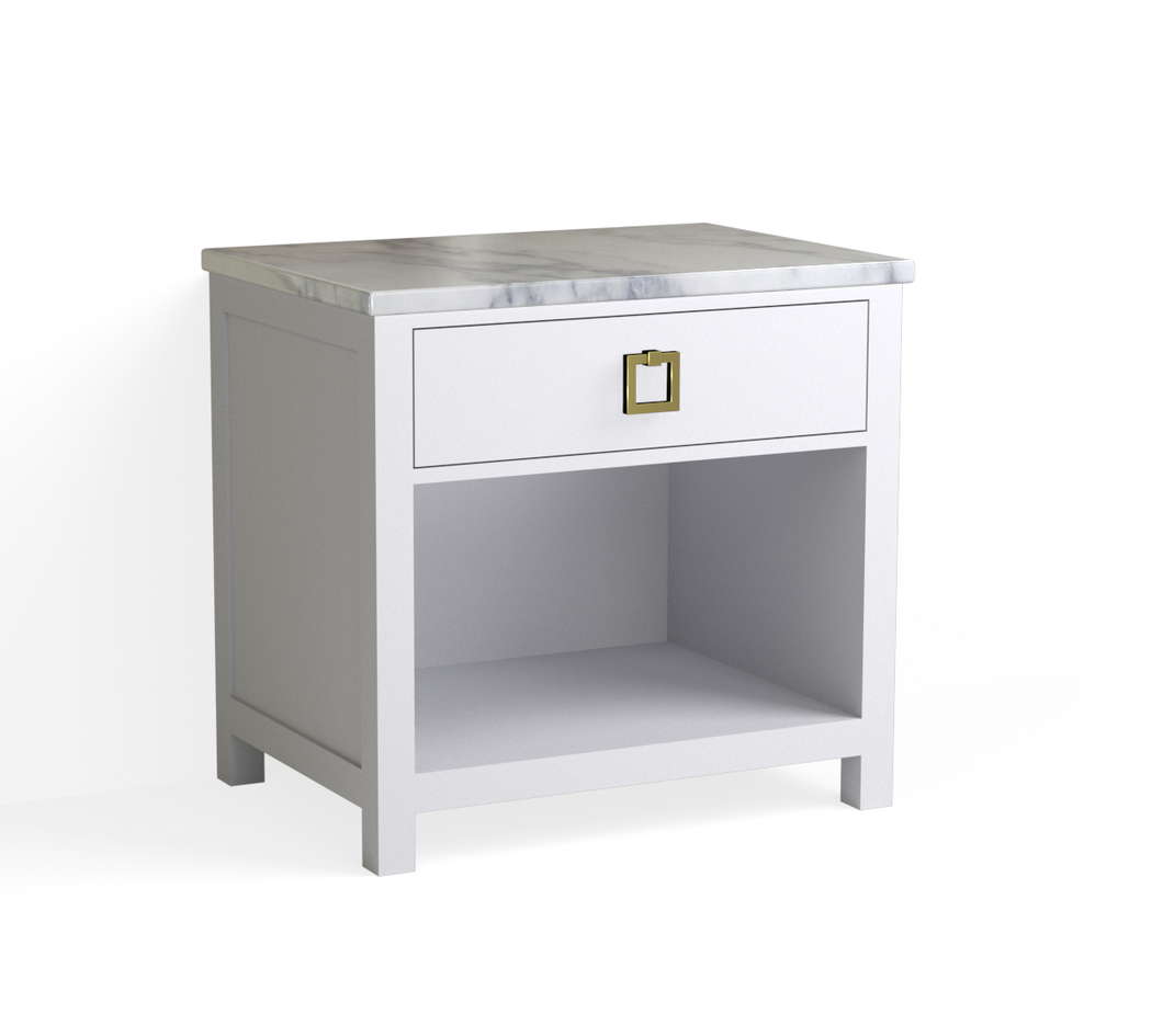 Barrett Open Nightstand-Silverstream