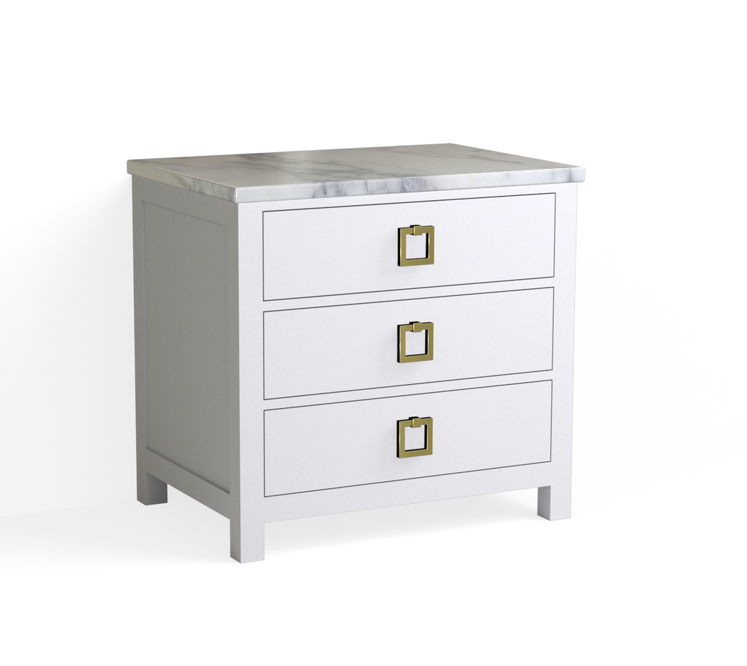 Barrett Closed Nightstand-Silverstream