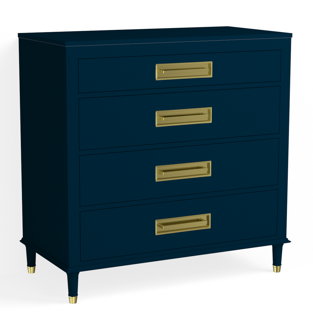 Hayden 4 Drawer Dresser-Navy Blue