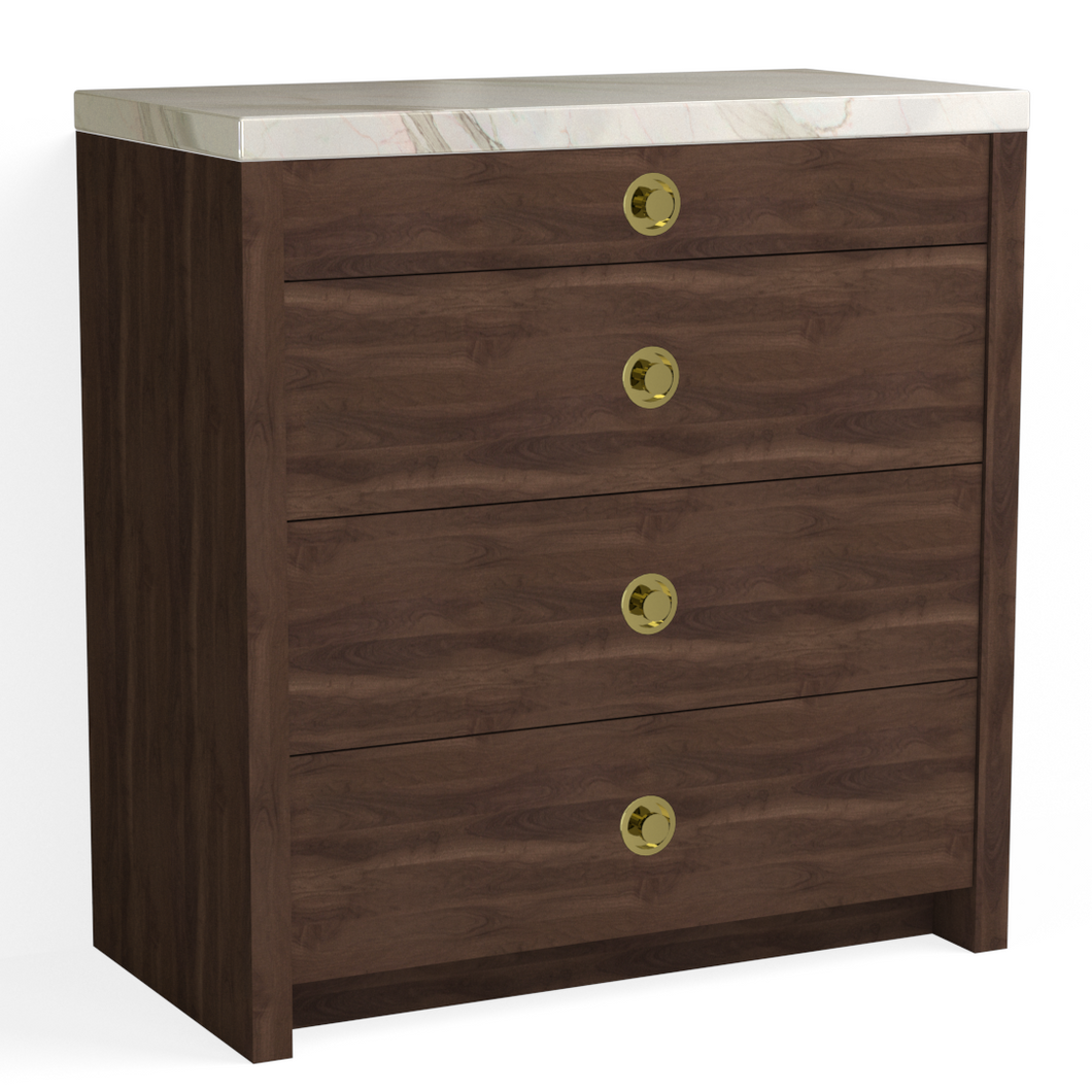 Fresco 4 Drawer Dresser-English Walnut