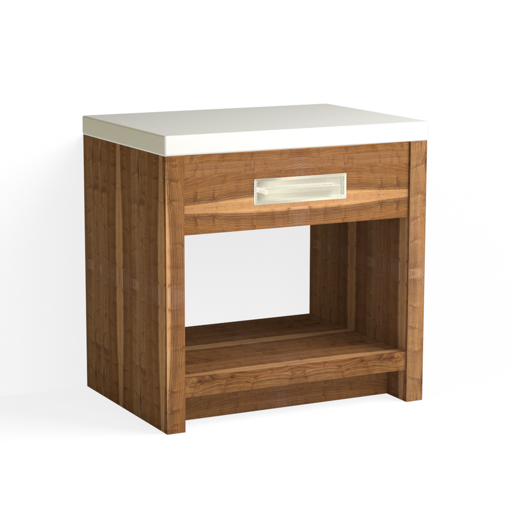 Fresco Open Nightstand-Natural Walnut