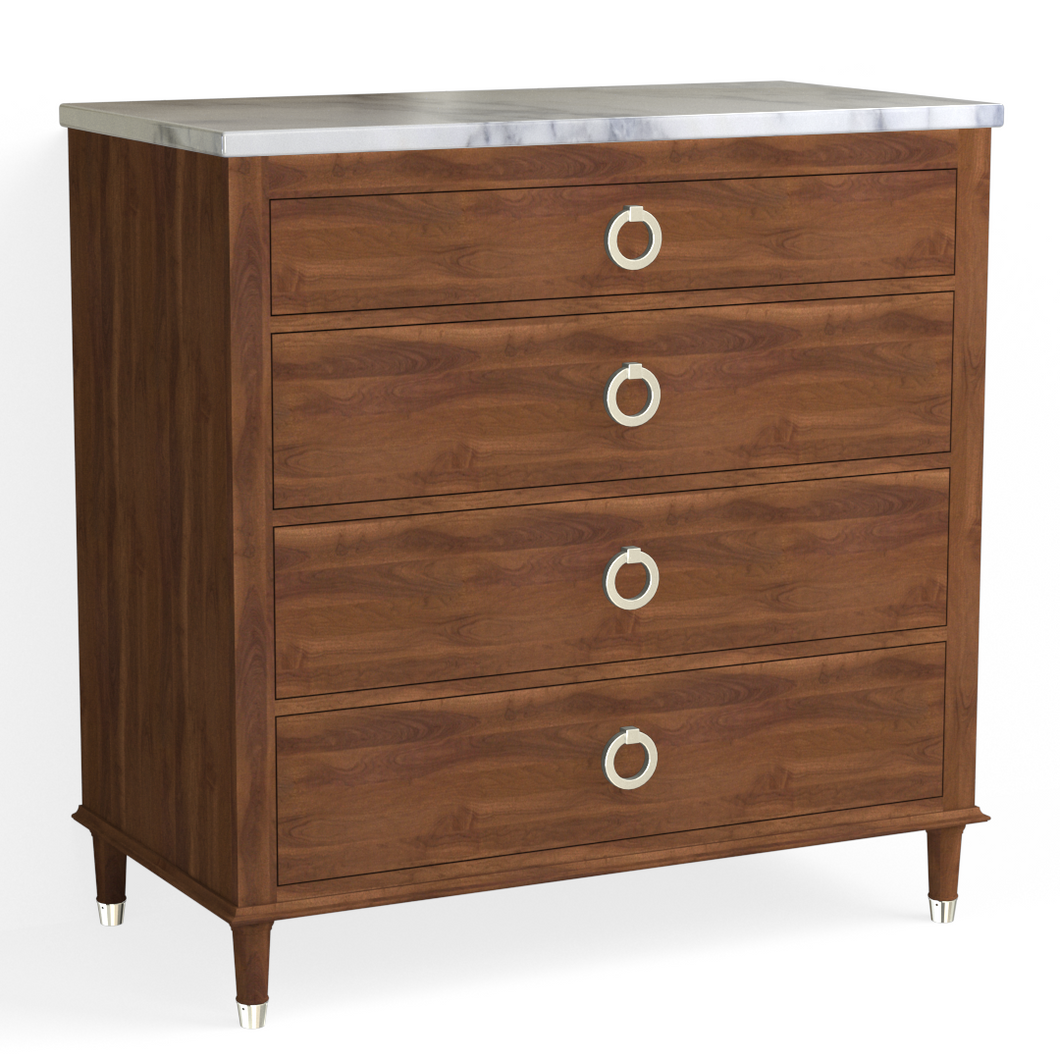 Hayden 4 Drawer Dresser-French Walnut