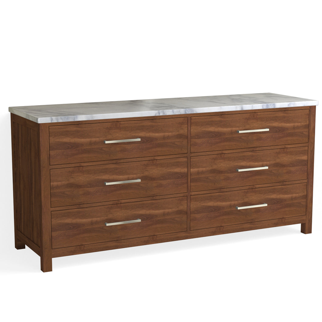 Barrett 6 Drawer Dresser-French Walnut