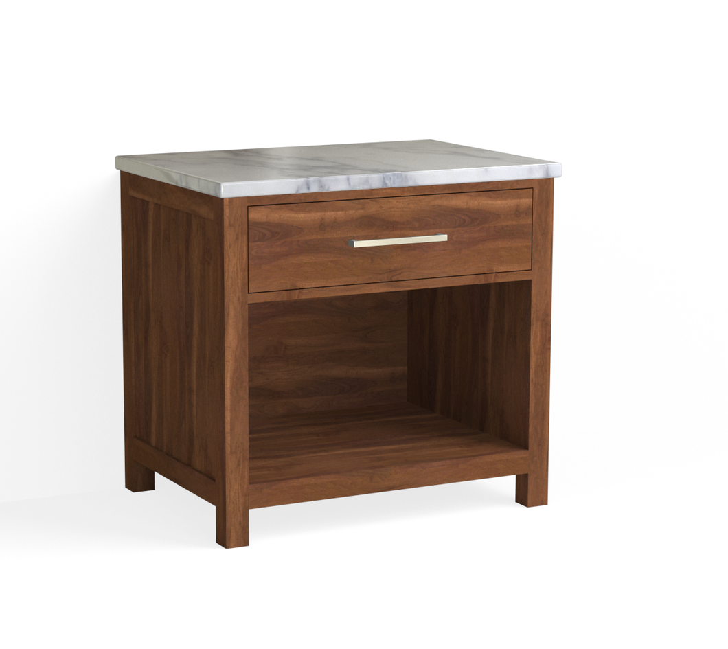 Barrett Open Nightstand-French Walnut