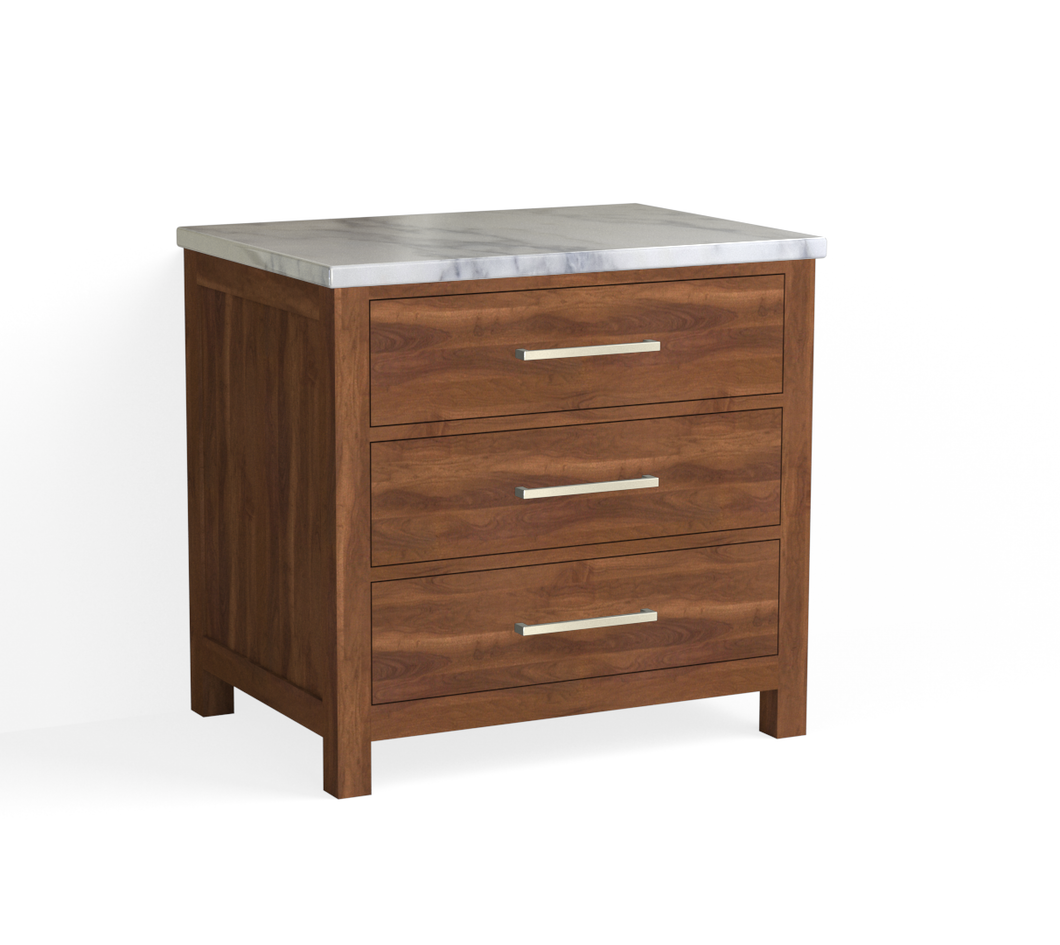 Barrett Closed Nightstand-French Walnut
