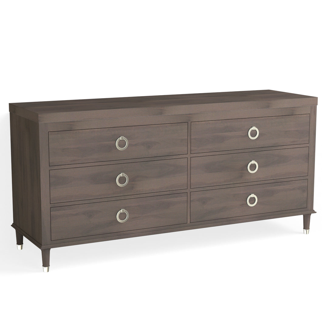 Hayden 6 Drawer Dresser-Granite Walnut