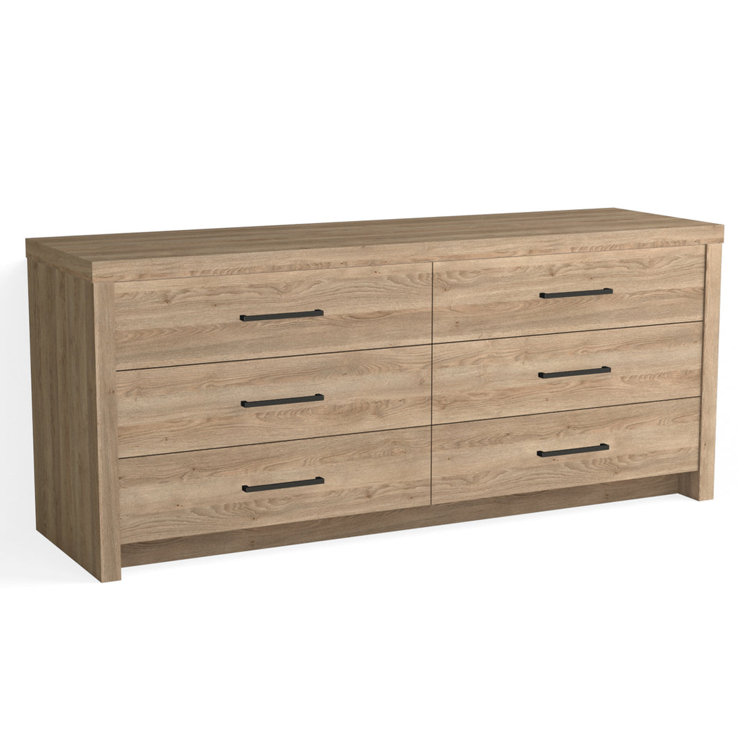 Fresco 6 Drawer Dresser-Barley