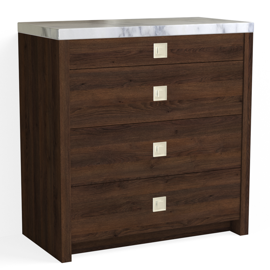 Fresco 4 Drawer Dresser-Russet