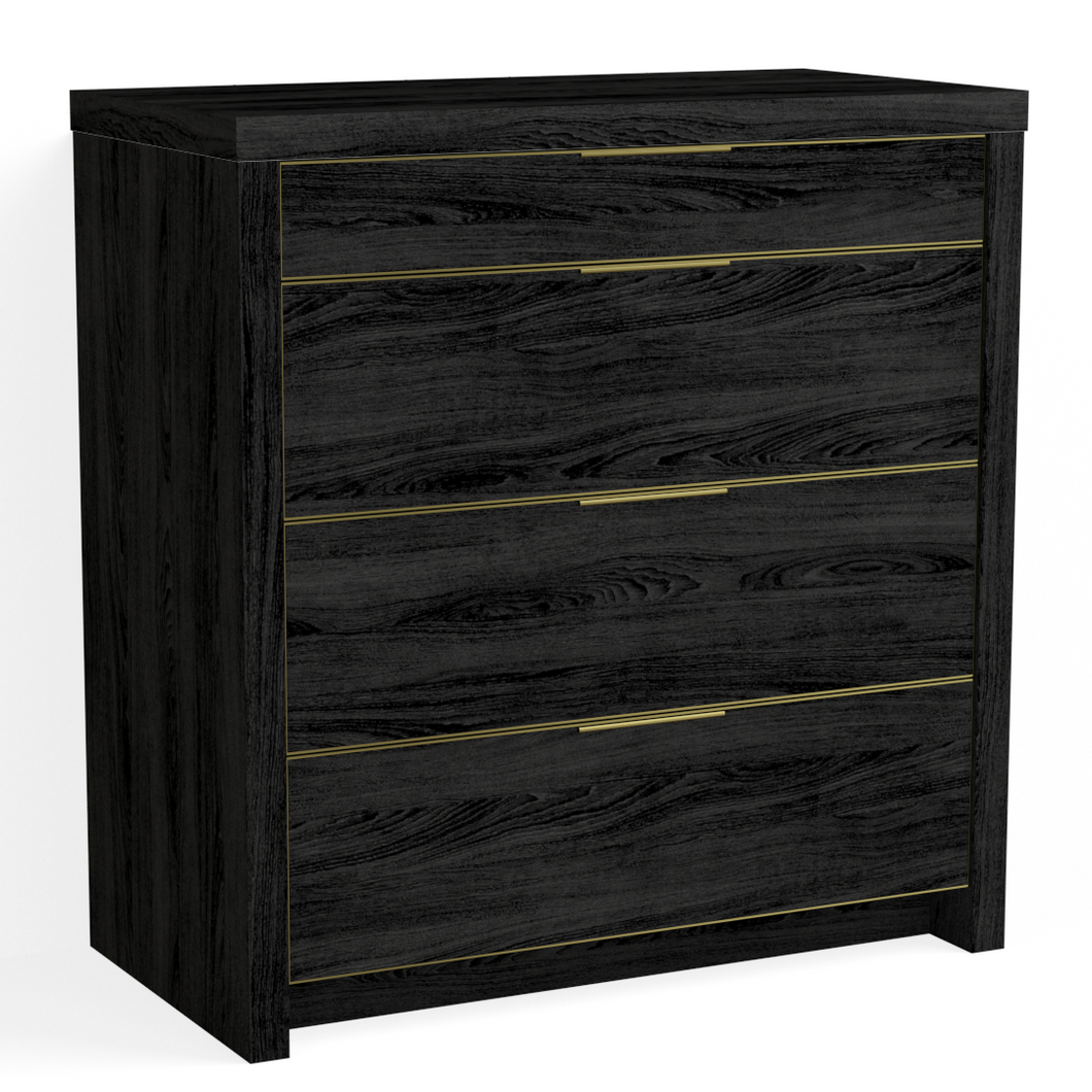 Fresco 4 Drawer Dresser-Charred