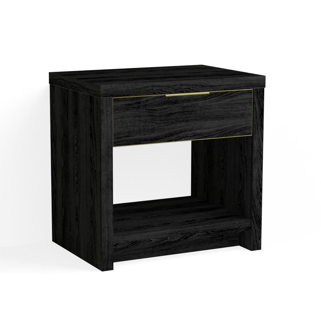Fresco Open Nightstand-Charred